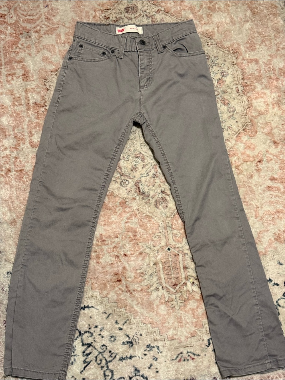 Levi's Kids Slim Straight Chinos in Gray